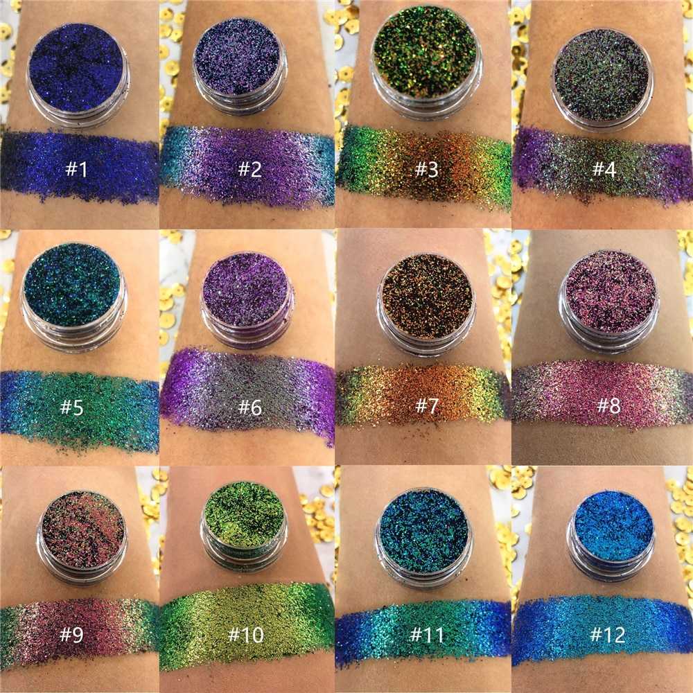 Optical Chameleons Eyeshadow Diamond Gloss Shiny High Gloss Mono Eyeshadow Eyeshadow Pallete Eye Glitter Pigment wholesale