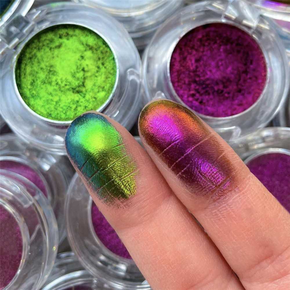 Optical Chameleons Eyeshadow Diamond Gloss Shiny High Gloss Mono Eyeshadow Eyeshadow Pallete Eye Glitter Pigment wholesale