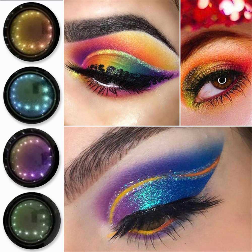 Optical Chameleons Eyeshadow Diamond Gloss Shiny High Gloss Mono Eyeshadow Eyeshadow Pallete Eye Glitter Pigment wholesale