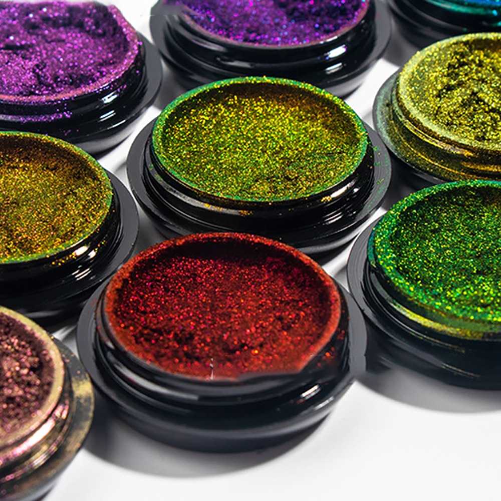 Optical Chameleons Eyeshadow Diamond Gloss Shiny High Gloss Mono Eyeshadow Eyeshadow Pallete Eye Glitter Pigment wholesale