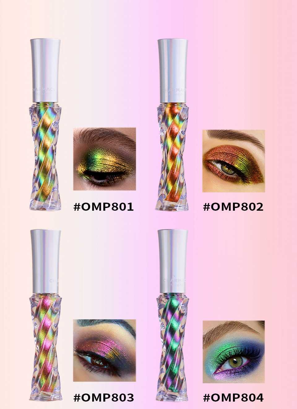 CHARMACY Glitter Professional Eyeshadow Chameleon Liquid Eyeshadow Shiny Long-lasting Eye Shadow High Quality Makeup Cosmetic