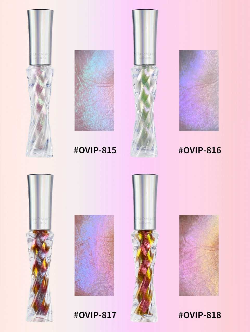 CHARMACY Glitter Professional Eyeshadow Chameleon Liquid Eyeshadow Shiny Long-lasting Eye Shadow High Quality Makeup Cosmetic