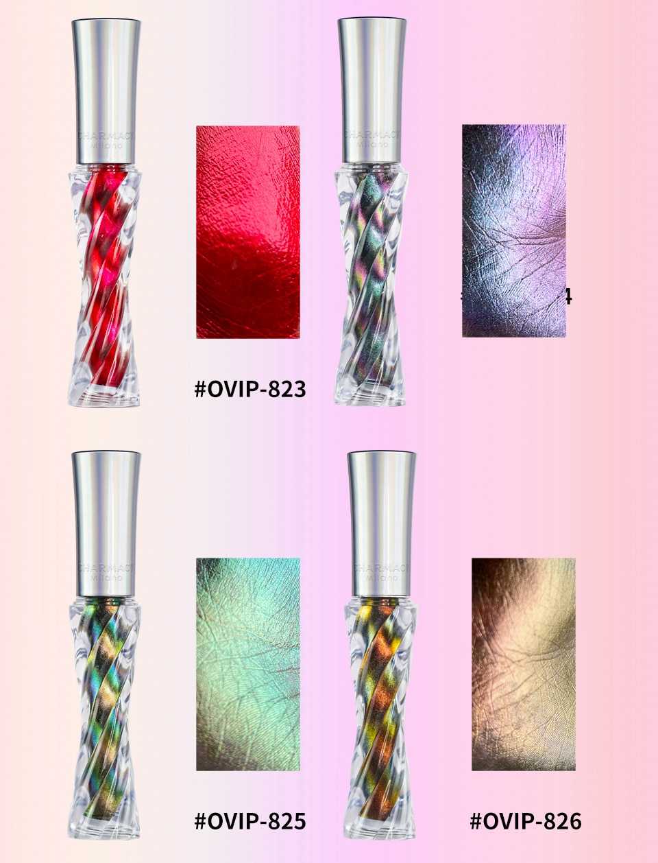 CHARMACY Glitter Professional Eyeshadow Chameleon Liquid Eyeshadow Shiny Long-lasting Eye Shadow High Quality Makeup Cosmetic