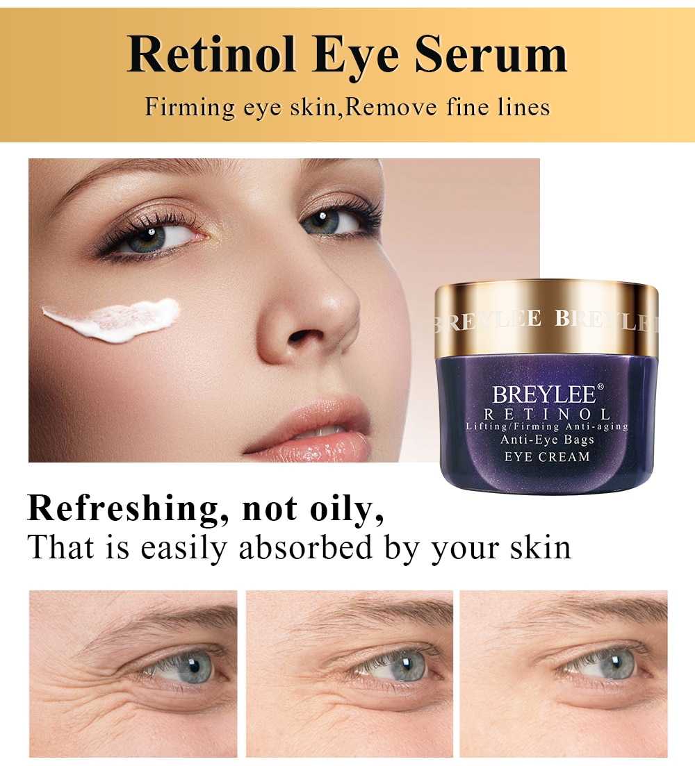 BREYLEE Retinol Series Anti Aging Firming Face Mask Facial Eye Cream Serum Remove Fine Lines Wrinkles Tighten Skin Care Essence