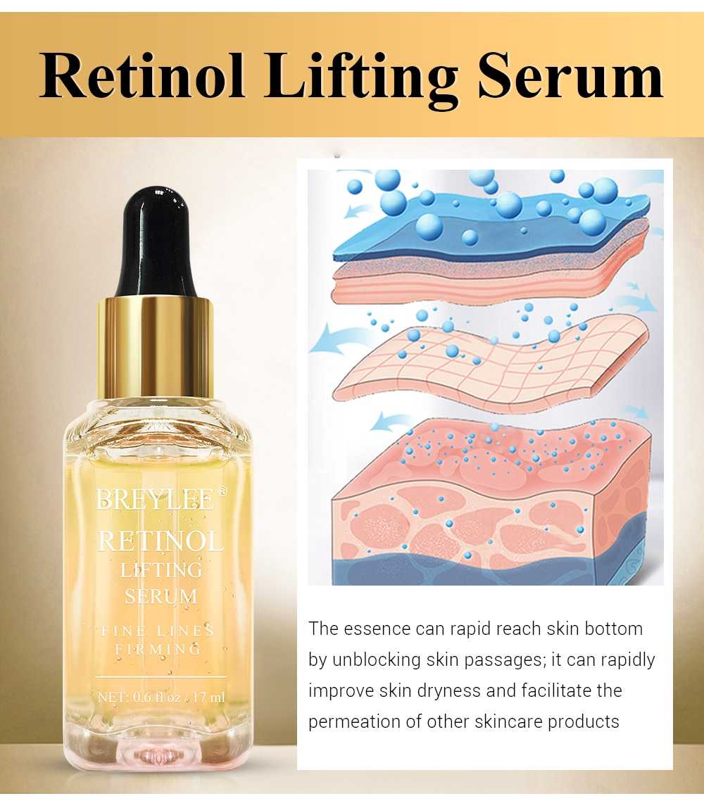 BREYLEE Retinol Series Anti Aging Firming Face Mask Facial Eye Cream Serum Remove Fine Lines Wrinkles Tighten Skin Care Essence