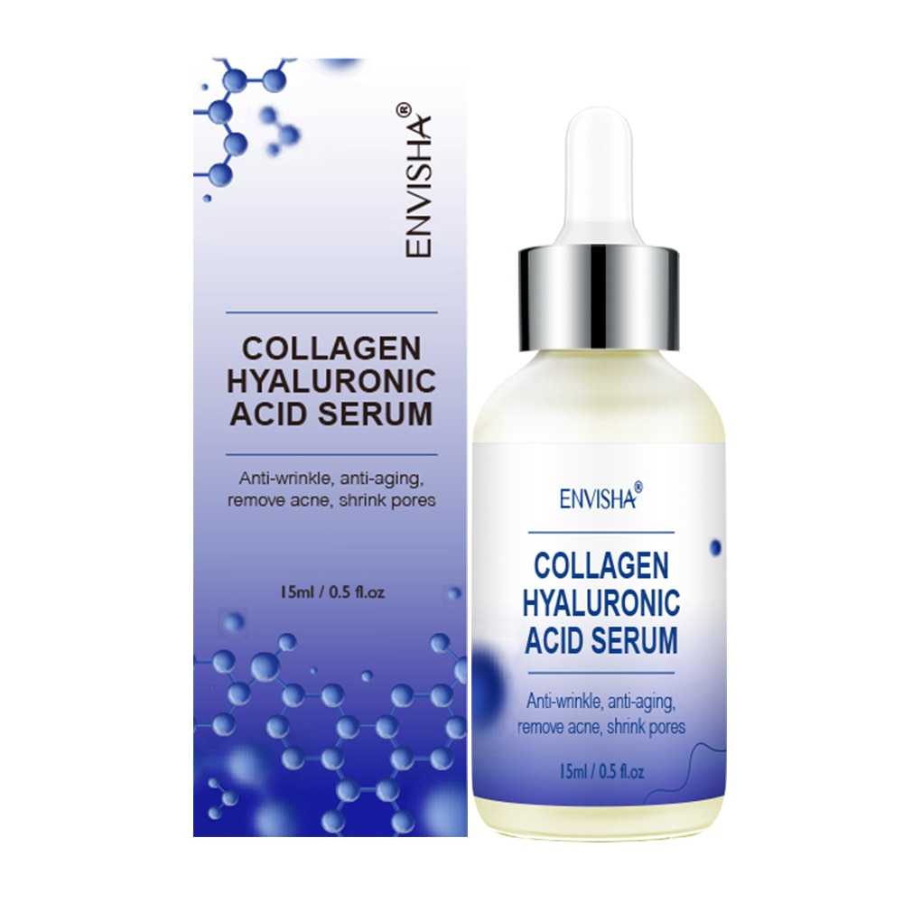 ENVISHA Face Skin Care Collagen Hyaluronic Acid Serum Retinol Vitamin Anti-Aging Wrinkle Moisturizing Whitening Shrink Pores