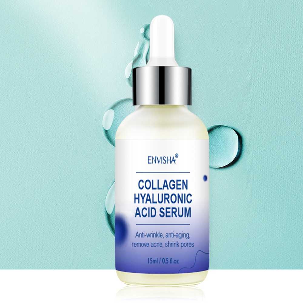 ENVISHA Face Skin Care Collagen Hyaluronic Acid Serum Retinol Vitamin Anti-Aging Wrinkle Moisturizing Whitening Shrink Pores