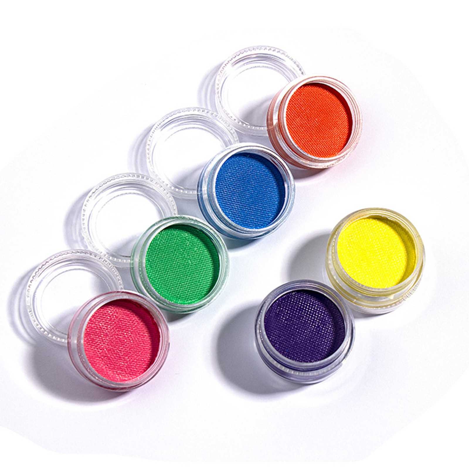 7Pcs/set Double Colors Water Activated Eyeliner UV Glow Eye Body Face Paint Retro Graphic Hydra Eye Liner 14 Colors Eye Makeup