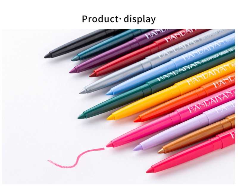 20 Color Neon Matte Liquid Eyeliner Pencil Waterproof Long-lasting Colorful White Yellow Blue Eye Liner Gel Pen Makeup Cosmetics