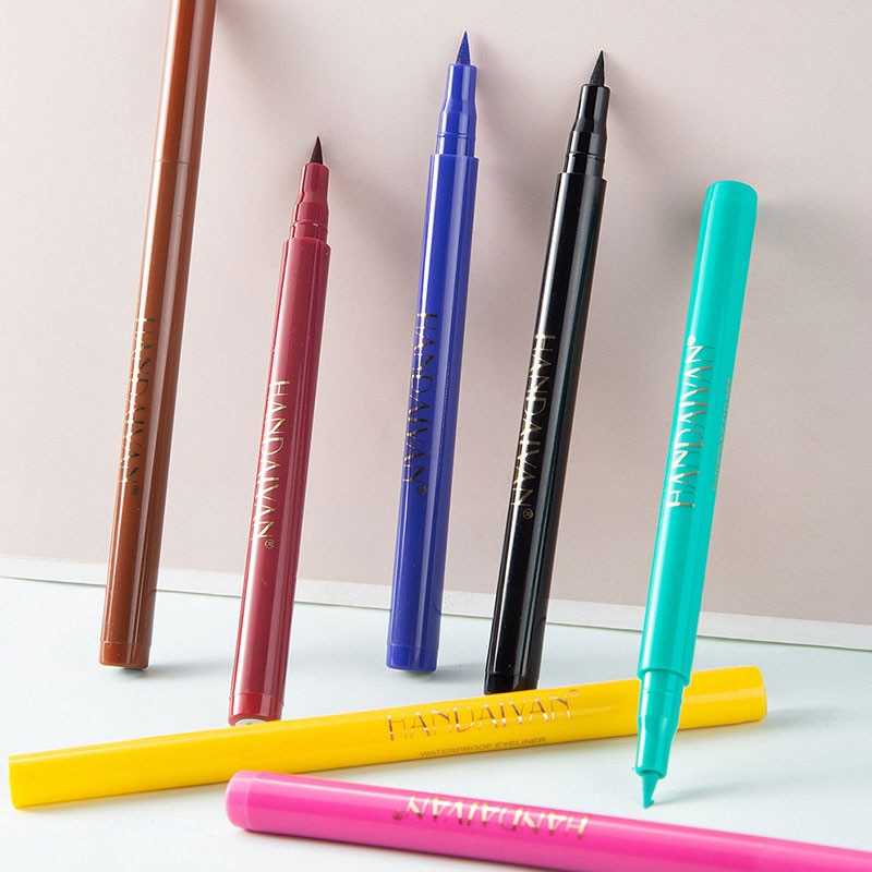 12 Colors Eyeliner Liquid Pencil Waterproof Easy To Wear Make Up Matte Eye Liner Blue Red Green White Gold Brown Eyliner