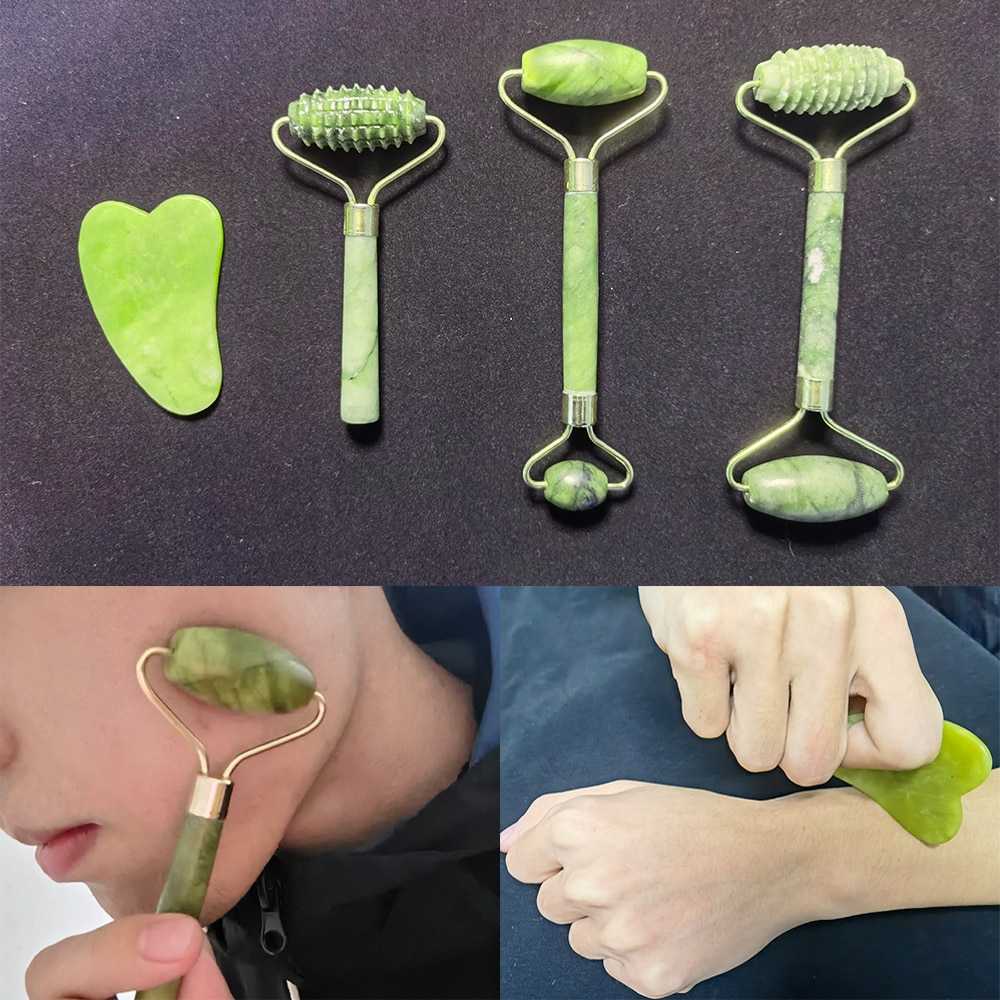 Natural Massager For Face Gouache Scraper For Face Massager Jade Roller Guasha Scraper For Face Microniddle Roller Face Gua Sha