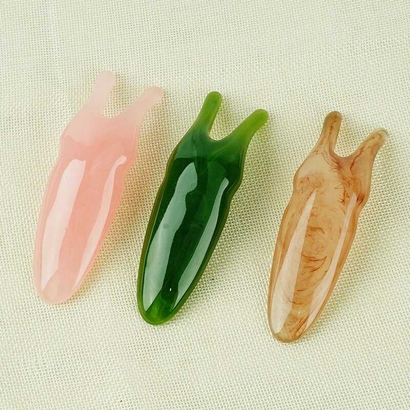 1Pcs Worm Shape Resin Nose Massager Promote Blood Circulation For Trigger Point Therapy Pedicure Gua Sha Board Nose Lifting Tool