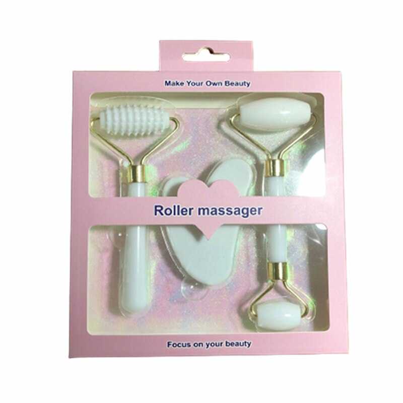 3pcs Set Resin Roller Massager for Face Body Gua Sha NotJade Stone Face Care Roller Facial Massager Beauty Health Skin Care Tool