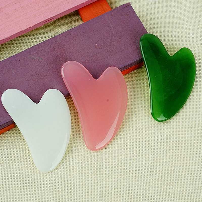 2pcs/set Face Spa Massager Neck Roller Gua Sha Scraper Board Face Lift Up Wrinkle Remover Face Roller Scraper Set