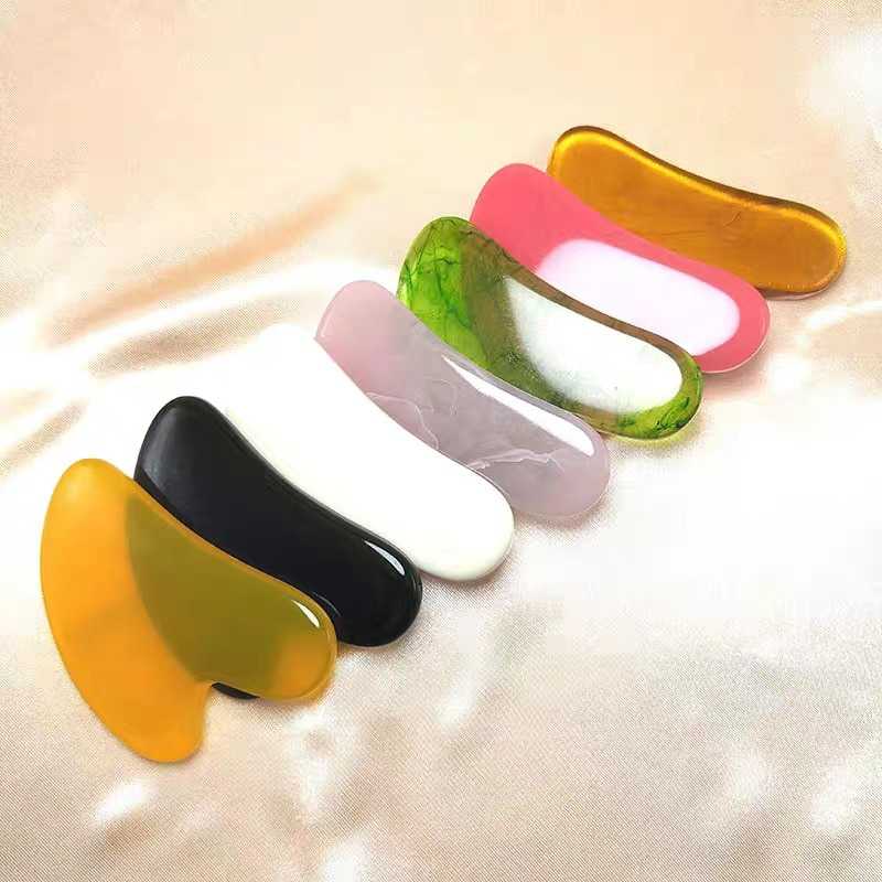 2pcs/set Face Spa Massager Neck Roller Gua Sha Scraper Board Face Lift Up Wrinkle Remover Face Roller Scraper Set