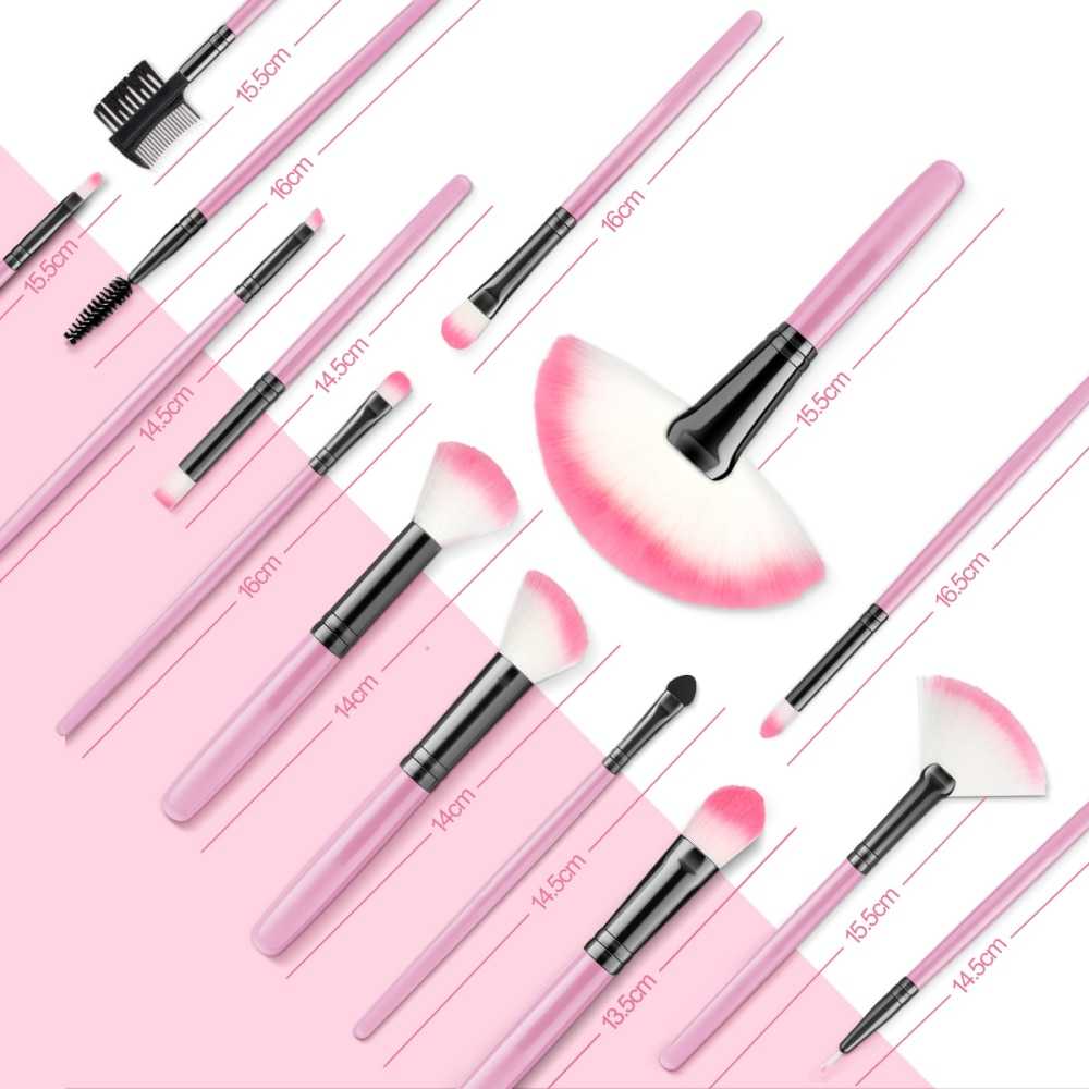 Pink Makeup Brushes Set Concealer Soft Fluffy for Cosmetics Foundation Blush Powder Eyeshadow Kabuki Blending Makeup Beauty Tool