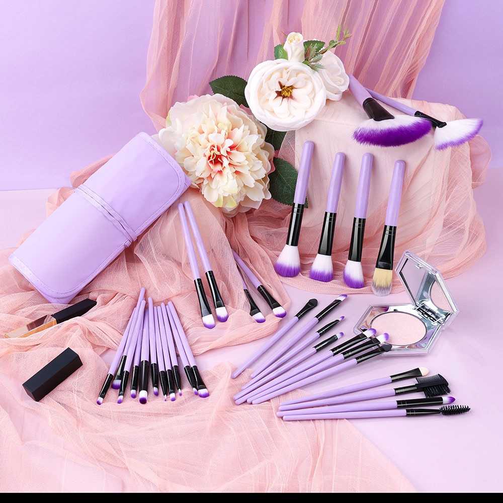 8/32PCS Makeup Brushes Set For Eye Shadow Foundation Powder Eyeliner Eyelash Cosmetict Face Make Tool Brush Set Eyelash Brush