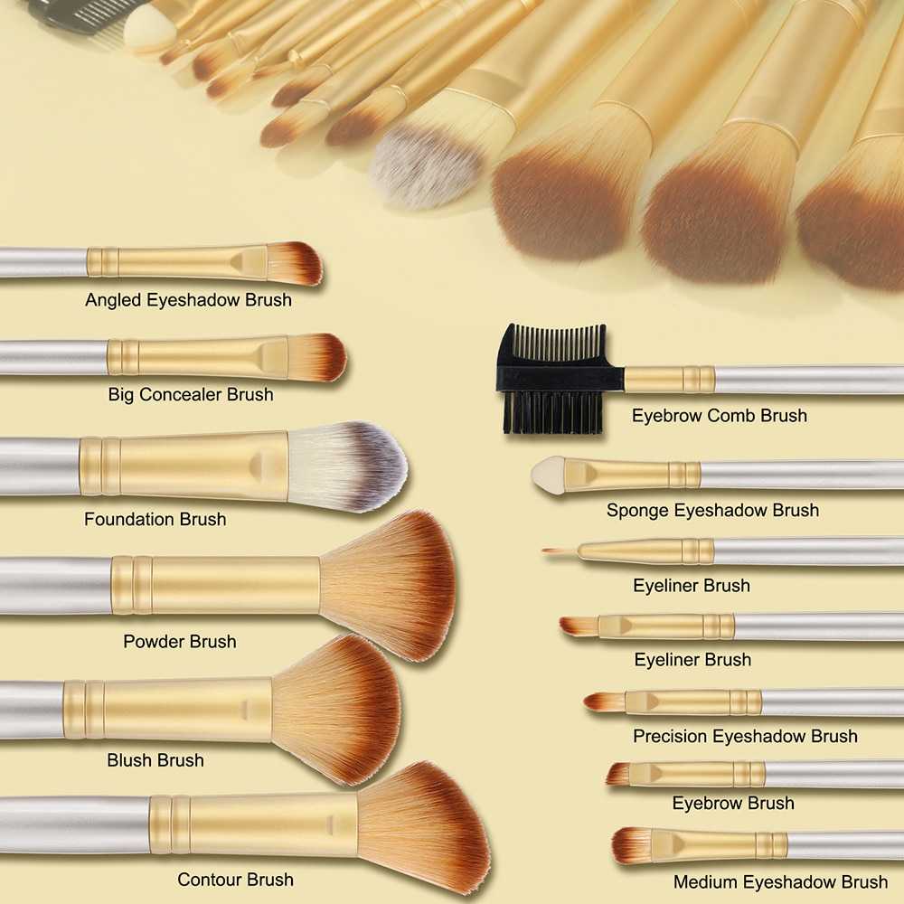 Professional Makeup Brushes Set Super Soft Blush Brush Foundation Concealer Eyeshadow Eyelashes Beauty MakeUp Brush Cosmetic