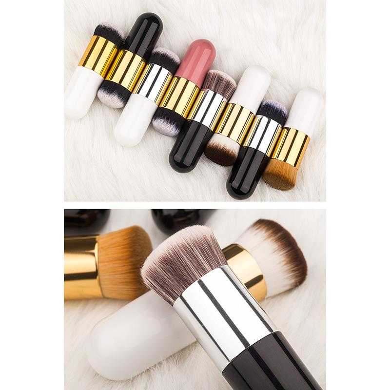 1PCS Foundation Brush Professional Nylon Reusable Highlight Brush Concealer Brush Beauty Cosmetics Brush Makeup Tool