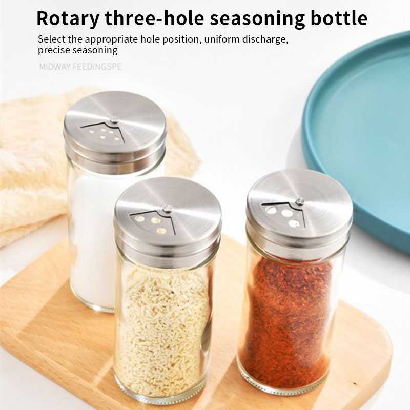 Home Kitchen Self-adhesive Wall-mounted Under-Shelf Spice Organizer Spice Bottle Storage Rack Kitchen Supplies Storage In Stock