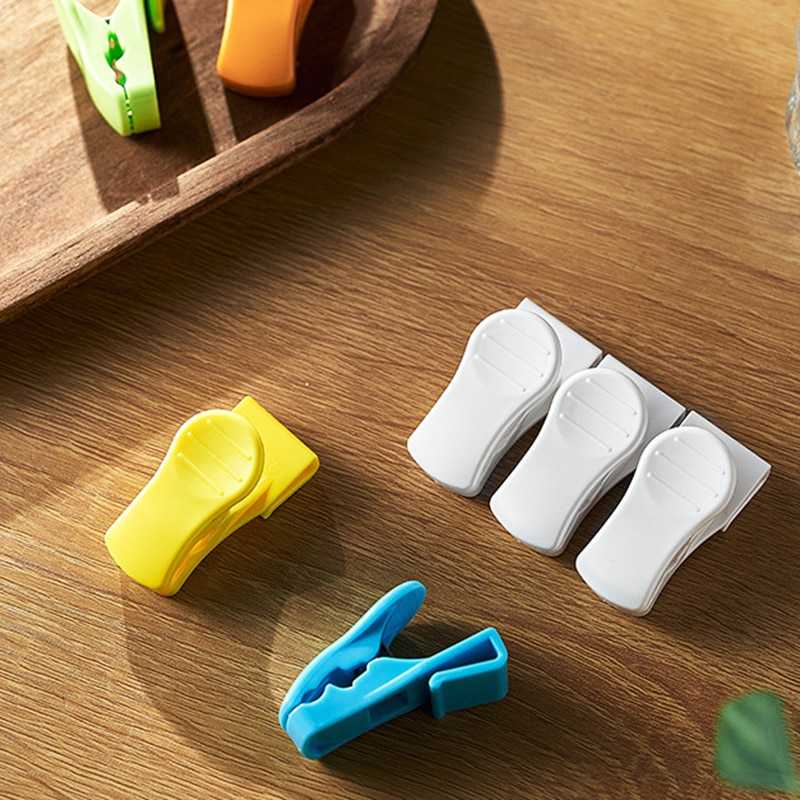 4Pcs Refrigerator Door Organizer Hook Household Sundries Sorting Clip Used to Refrigerator Side Door For Small Objects Container