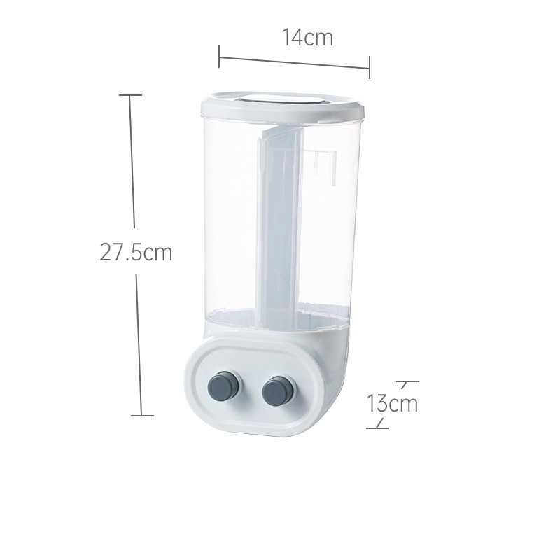 2/4/6L Food Grains Storage Tank Box Sealed Moisture Proof Rice Buckets Wall Mounted Organizer Kitchen Bulk Classified Container