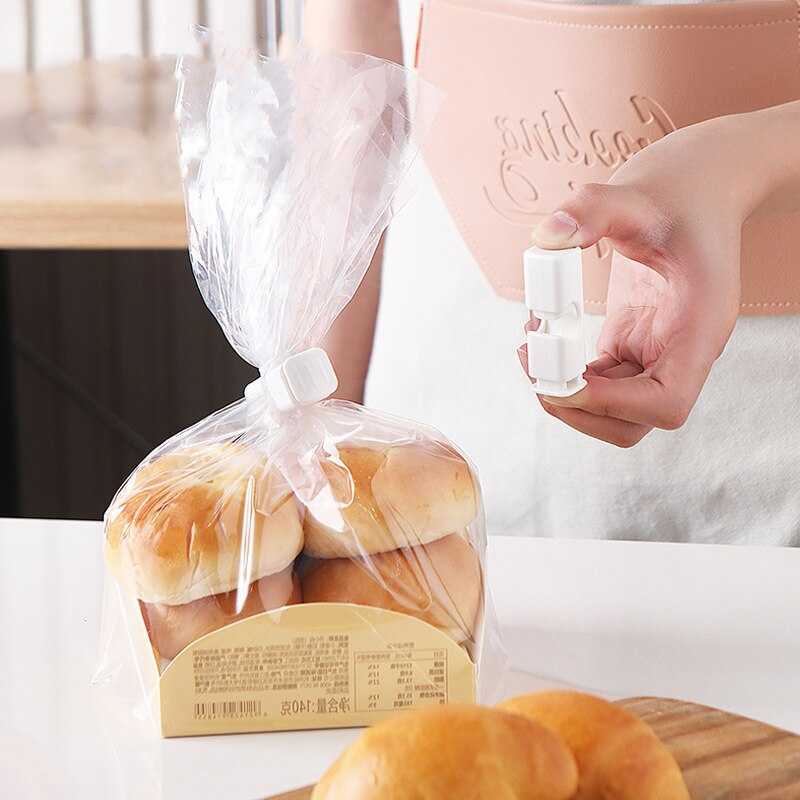 Portable bread Snack Bag Sealer Kitchen Storage Food Seal Sealing Bag Clips Mini Vacuum Sealing Clamp Kitchen Accessories