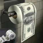 $100 Bill Toilet Paper Roll