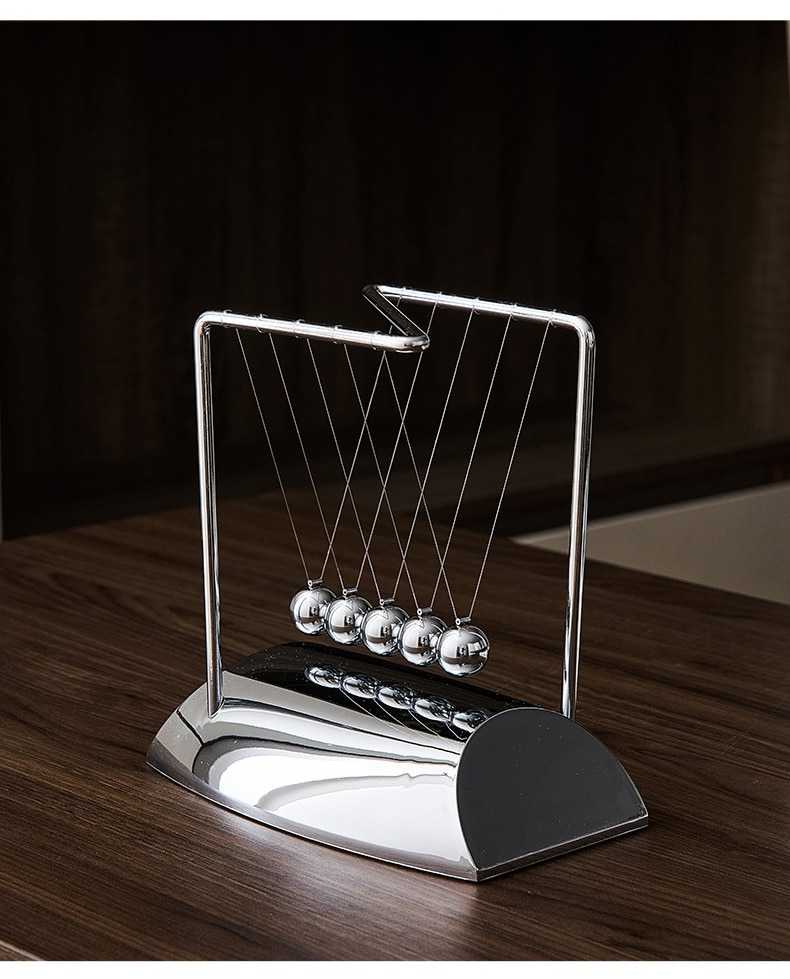 Newton Pendulum Newton Teaching Science Cradle Steel Balance Ball Christmas New Year Gift Home Decoration Accessories Gift