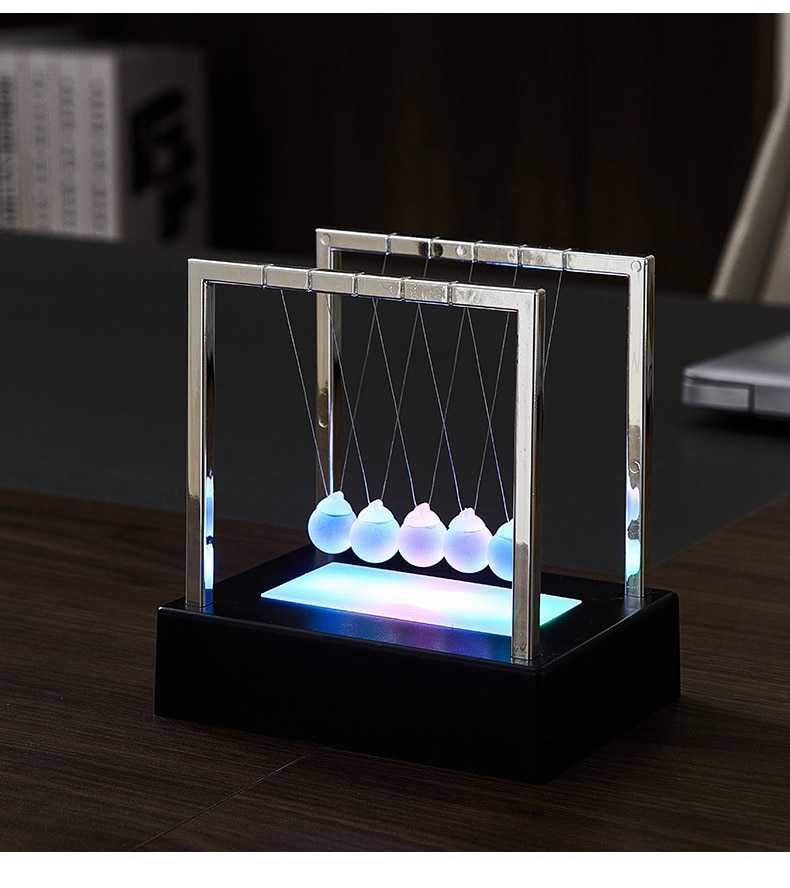 Newton Pendulum Newton Teaching Science Cradle Steel Balance Ball Christmas New Year Gift Home Decoration Accessories Gift