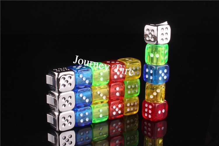 Personality Free Fire Dice Lighter Funny Glowing Toy Butane Refillable Gas Lighter Portable Gadgets For Men Rotatable Lighter