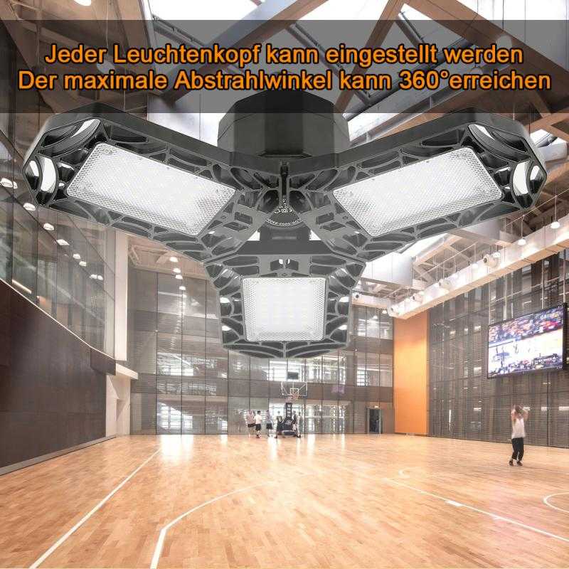 360 Degree LED Light E26/E27 Garage Deformable Indoor Ceiling Light Garage Workshop Hood Mount High Light Garage Workshop Light