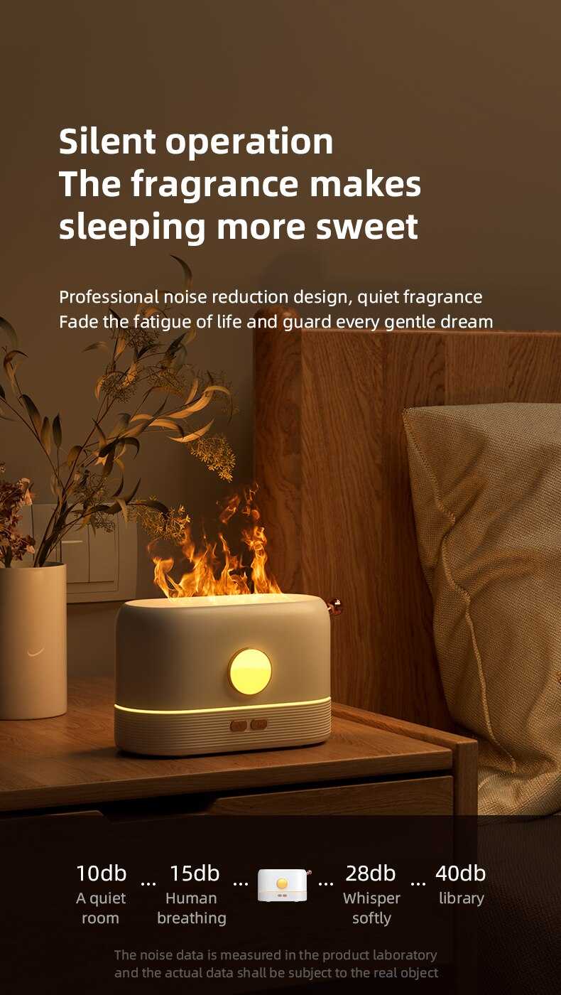 Colorful Flame Aroma Diffuser Air Humidifier Ultrasonic Cool Mist Maker Fogger Led Essential Oil Flame Lamp Difusor