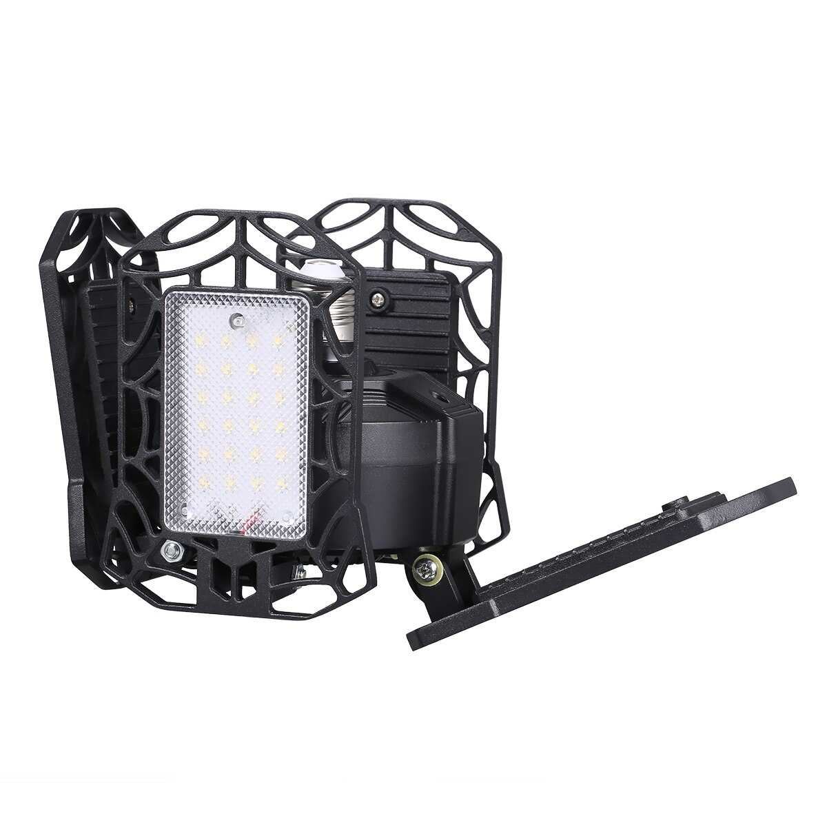 LED Garage Light 360 Degrees 100W Triple Garage Light Glow Deformable Light Indoor Garage Light Premium 10000 Lumens LED Light