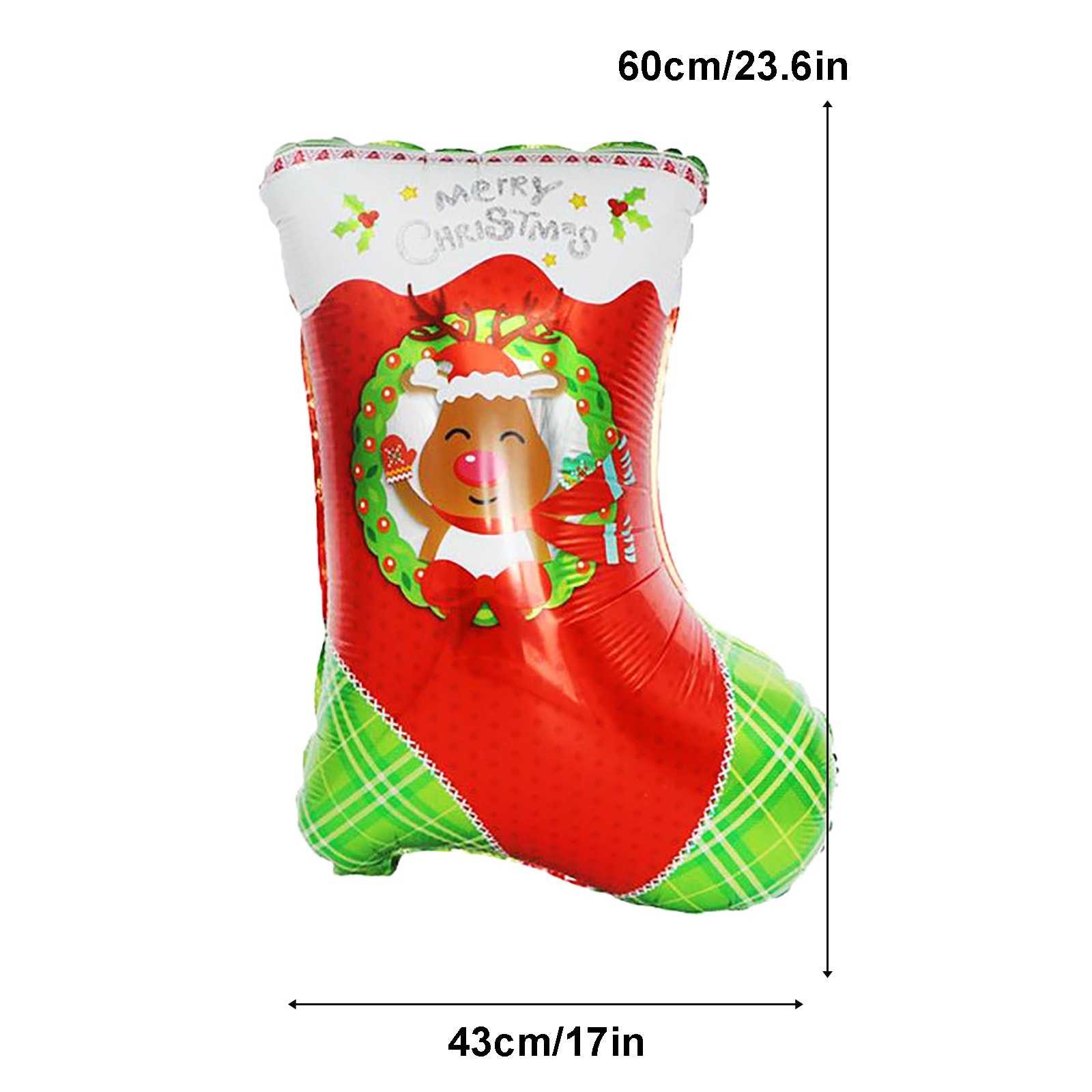 1pcs Mini Christmas Balloons Santa Claus Snowman Elk Air Globos Noel Bell Inflatable Toys Kid Christmas Decoration Navidad 2022