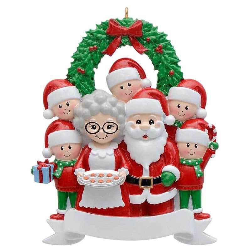 2022 Christmas Holiday Decorations Personalised Family Christmas Xmas Tree Bauble Decoration Ornament Elk Deer Family ornaments