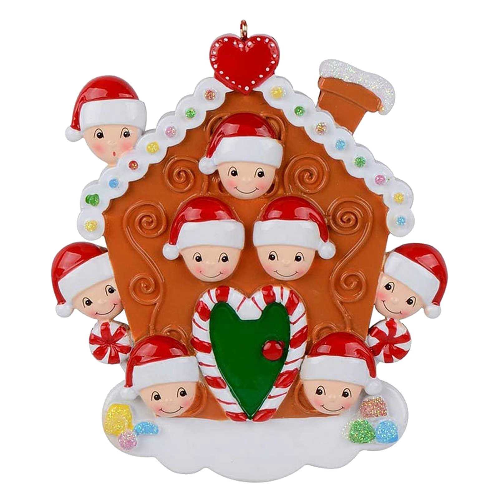 2022 Christmas Holiday Decorations Personalised Family Christmas Xmas Tree Bauble Decoration Ornament Elk Deer Family ornaments