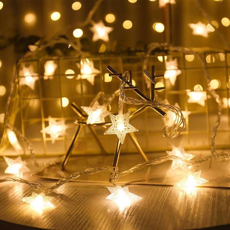 1.5M/3M Snowflake LED String Lights Fairy Lights Festoon Led Light Battery-operated Garland New Year Christmas Decorations 2022