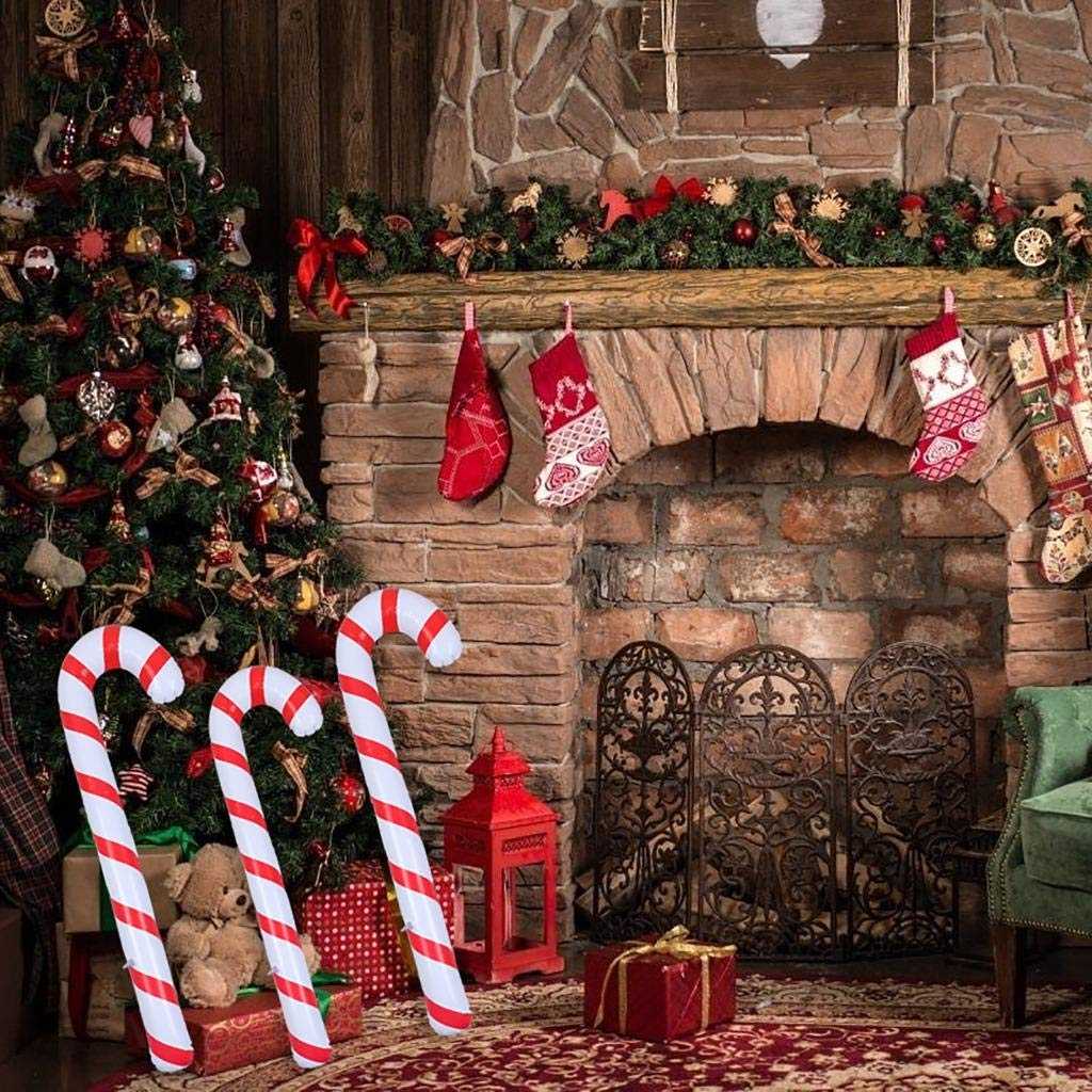 90cm Inflatable Christmas Candy Cane Stick Balloons Outdoor Candy Canes Decor for Xmas Decoration Supplies 2022 Navidad