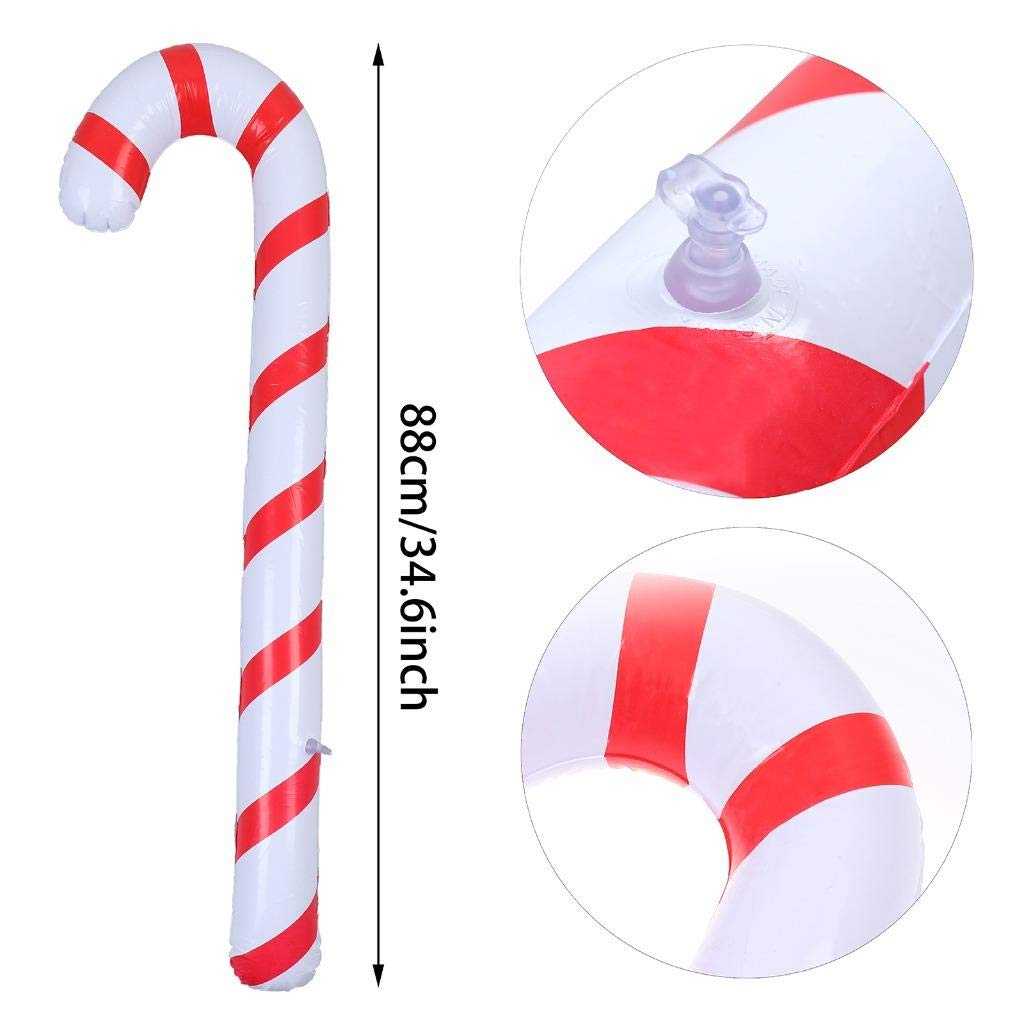 90cm Inflatable Christmas Candy Cane Stick Balloons Outdoor Candy Canes Decor for Xmas Decoration Supplies 2022 Navidad