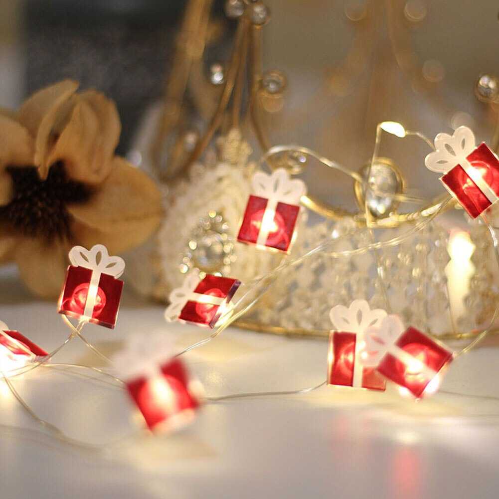 10/20/30 Leds Garland Lights Christmas Bell LED String Light Decor for Home Xmas Ornaments Navidad Gifts Noel 2022 New Year 2023