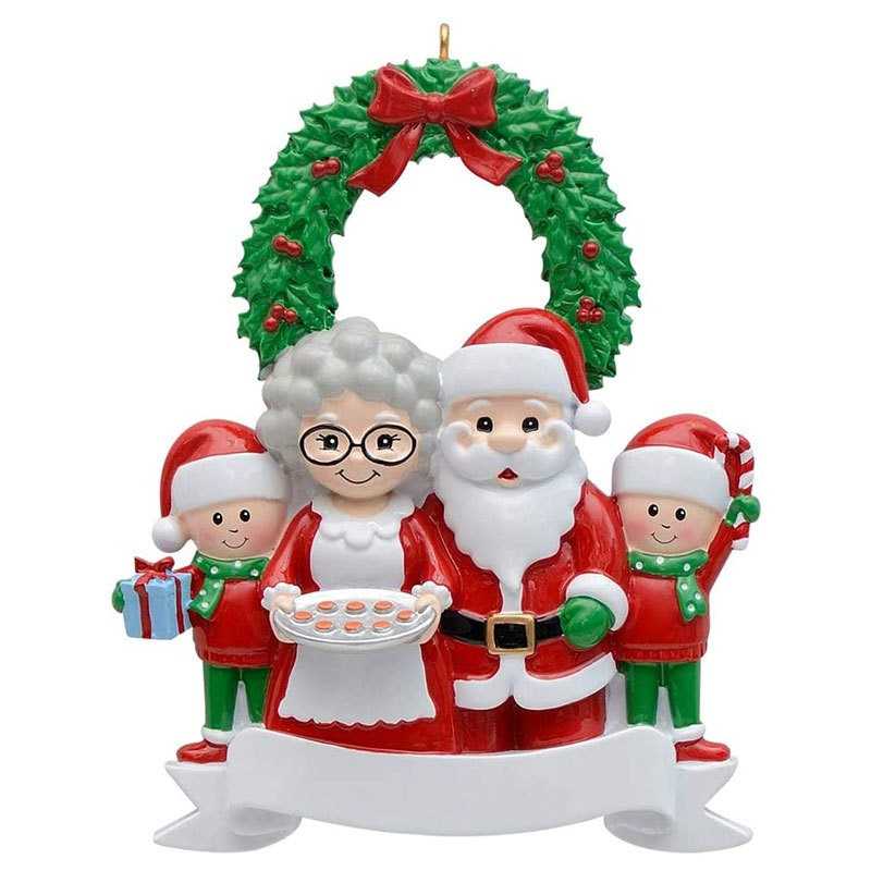 1PCS Christmas Family Pendant Personalized Ornament The Family Under Street Lights Creative Christmas Ornament Home Decor 2022