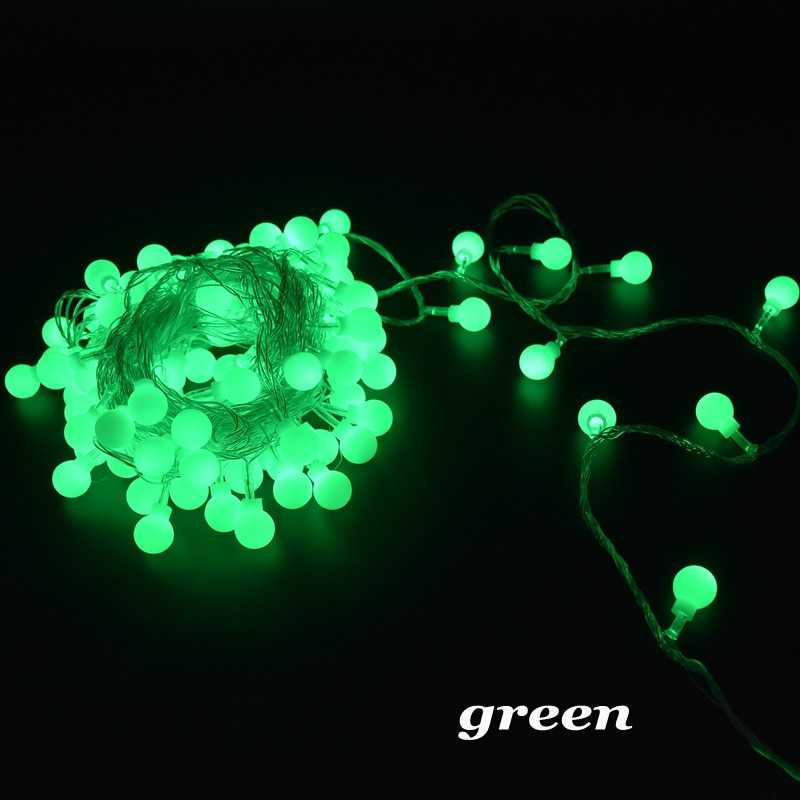 6m 10m 20m 30m 50m Ball Christmas Lights 110V 220V Bulb Fairy Led String Light for Home Wedding Holiday Outdoor Decorative Lamp