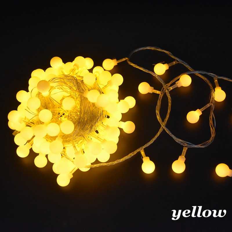 6m 10m 20m 30m 50m Ball Christmas Lights 110V 220V Bulb Fairy Led String Light for Home Wedding Holiday Outdoor Decorative Lamp