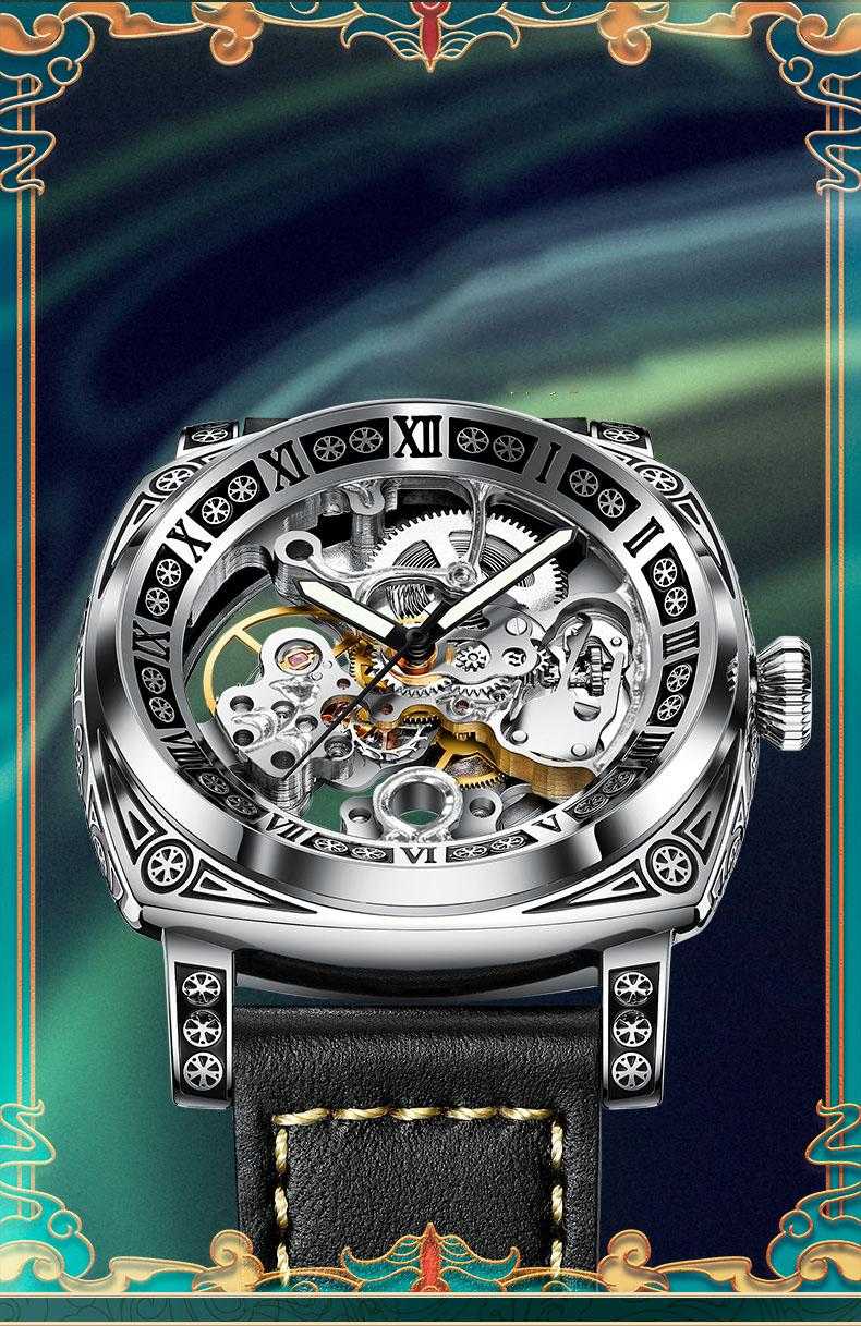 Luxury Hollow Dial Mechanical Watch