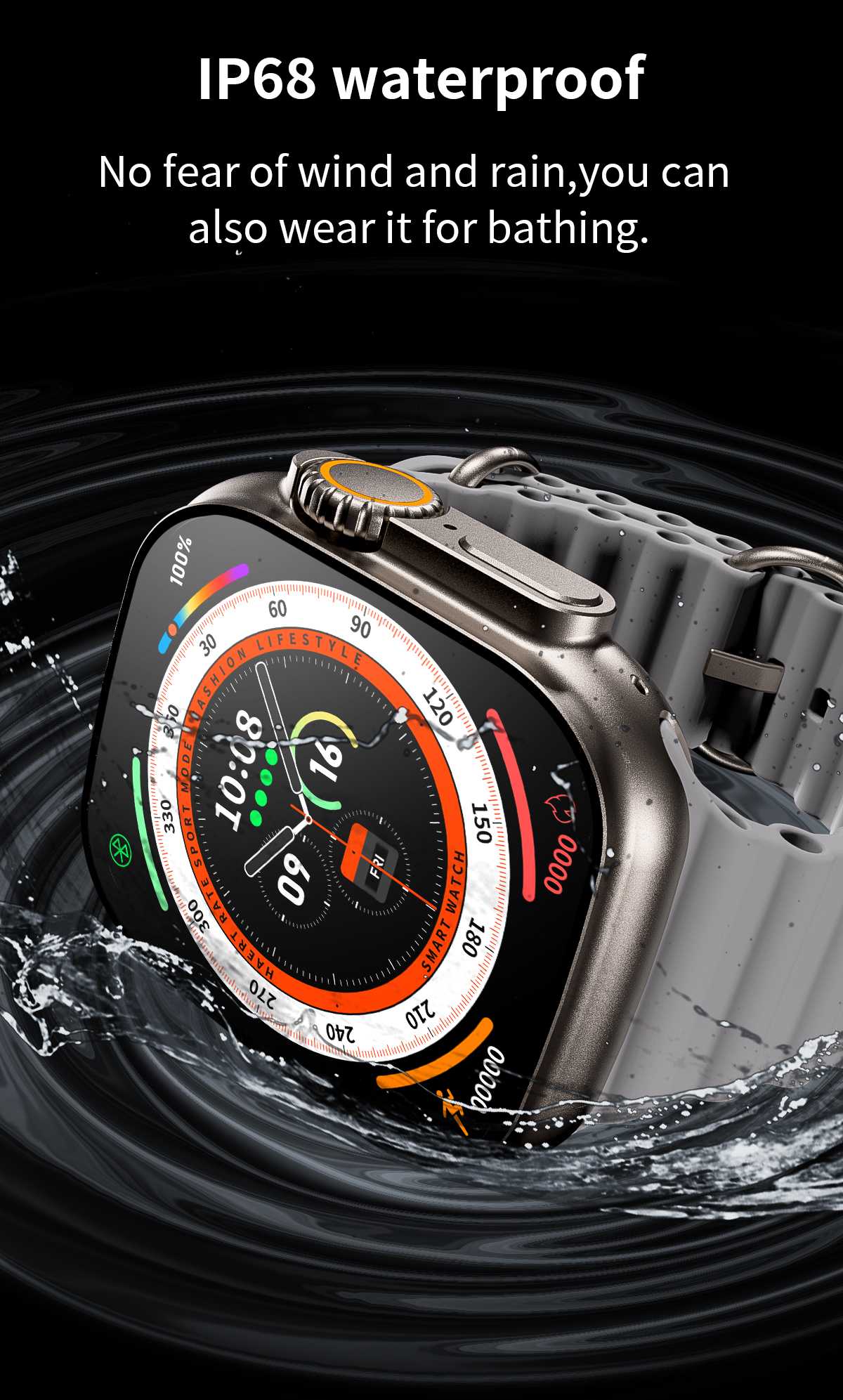 2022 VWAR ZD8 Ultra MAX Smart Watch Series 8 Titanium Alloy 1:1 49mm Case Bluetooth Call NFC ECG IP68 Waterproof Smartwatch Men