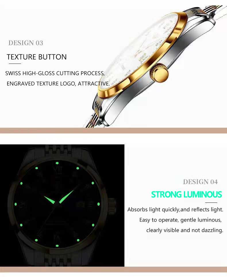 POEDAGAR Women Watches Luxury Fashion Ladies Quartz Watch Waterproof Luminous Date Stainless Stain Wristwatch Girlfriend Gift