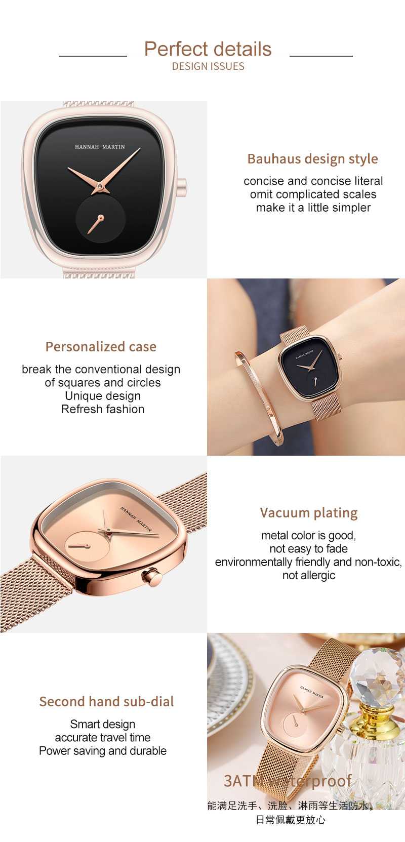 2023 New Arrival Tonneau Design Fashion Casual Wristwatch Bracelet Simple Elegant Ladies Free Shipping Quartz Watches For Women