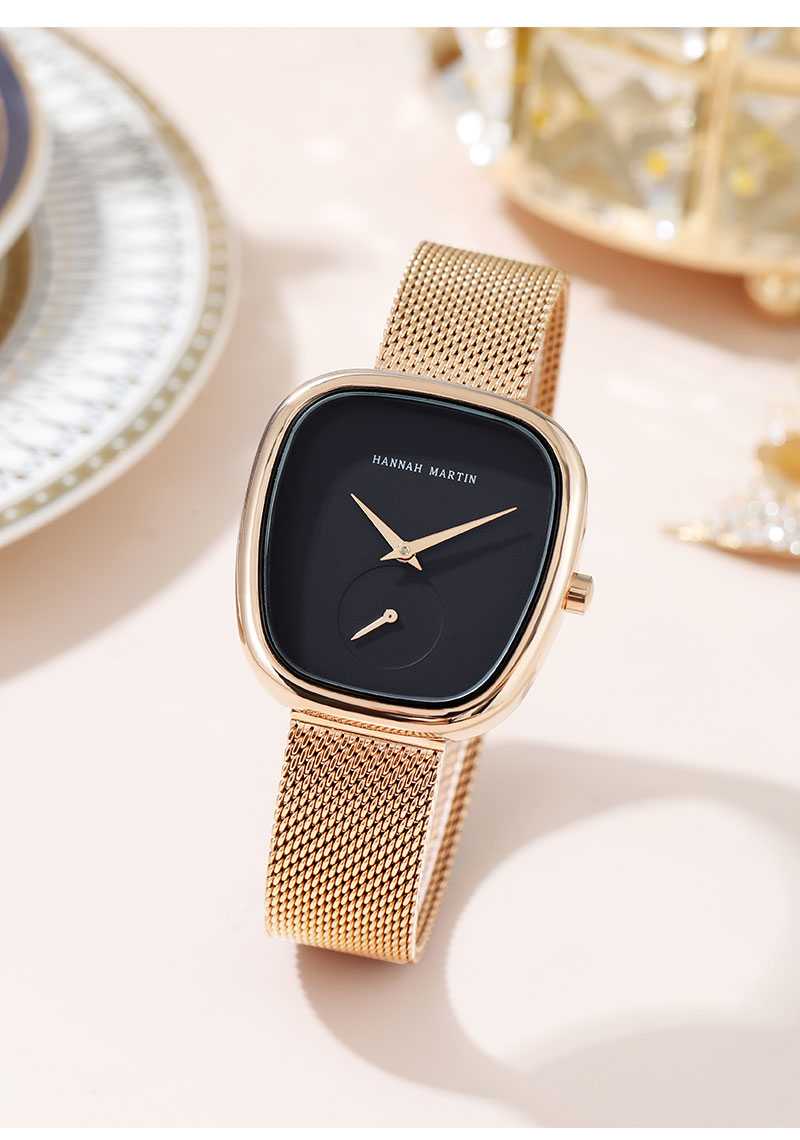 2023 New Arrival Tonneau Design Fashion Casual Wristwatch Bracelet Simple Elegant Ladies Free Shipping Quartz Watches For Women