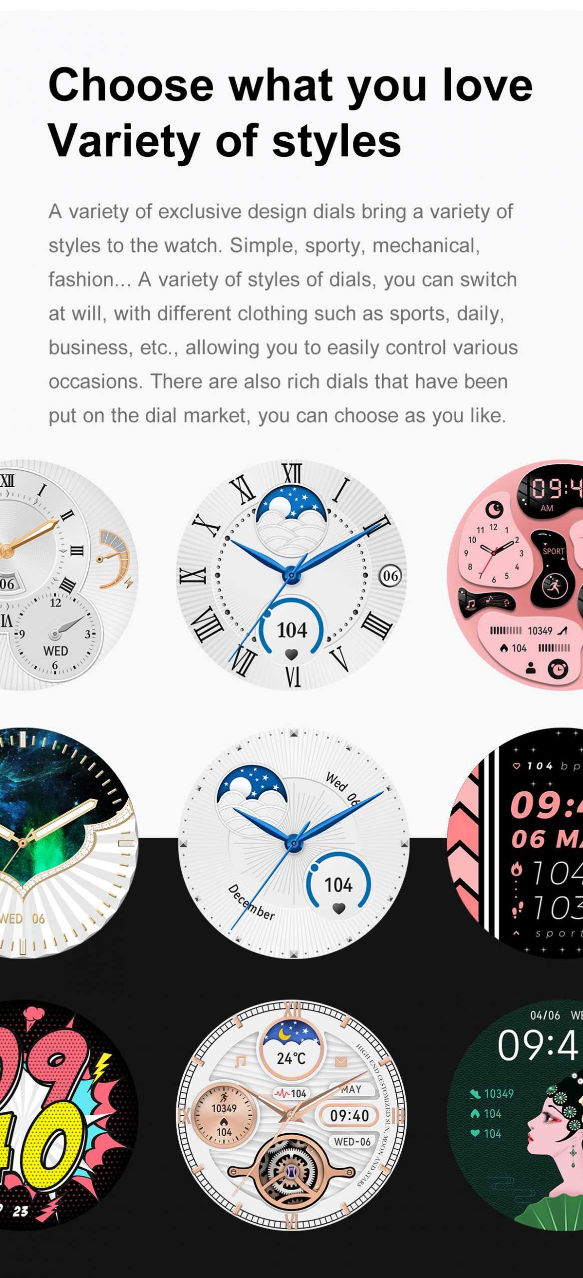 New Smart Watch Women Bluetooth Call Smartwatch Ladies Fitness Bracelet NFC Watches Sports Female Digital Clock Watch For Women